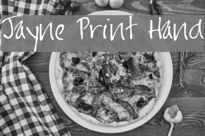 Jayne Print Hand フォント examples