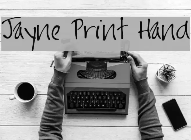 Jayne Print Hand フォント examples