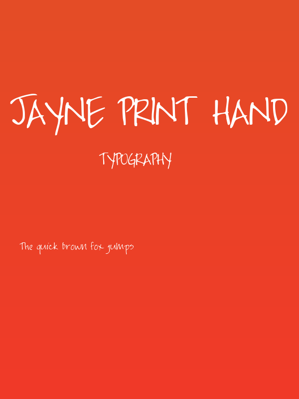 Jayne Print Hand Poster