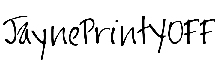 JaynePrintYOFF  Free Fonts Download