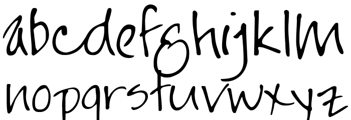 JaynePrintYOFF Font LOWERCASE