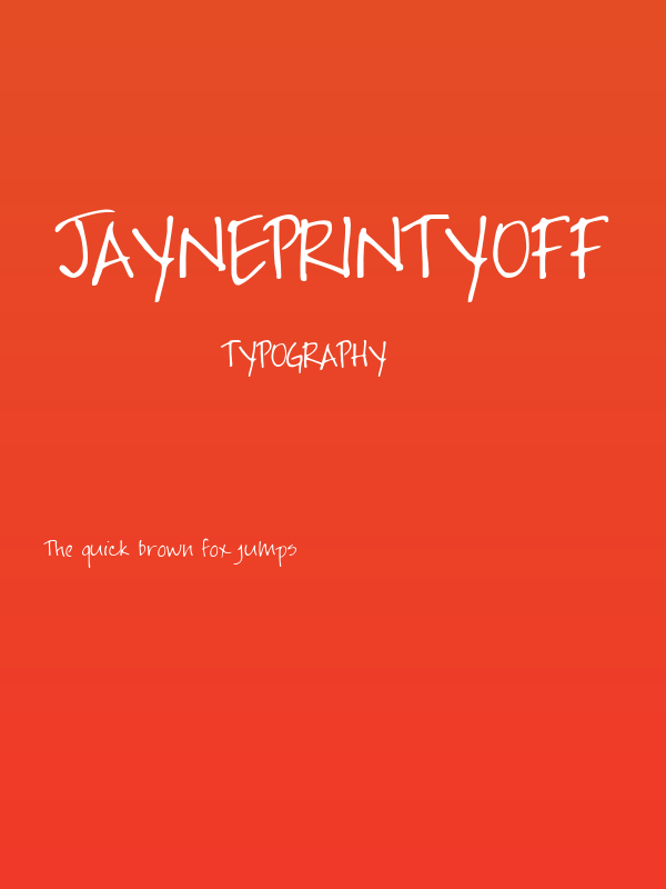 JaynePrintYOFF Poster