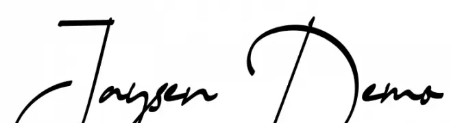 Jaysen Demo  Frei Schriftart Herunterladen