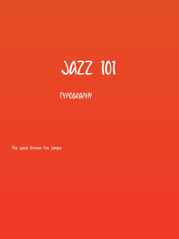 Jazz 101 Poster