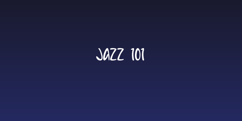 Jazz 101 Social Header