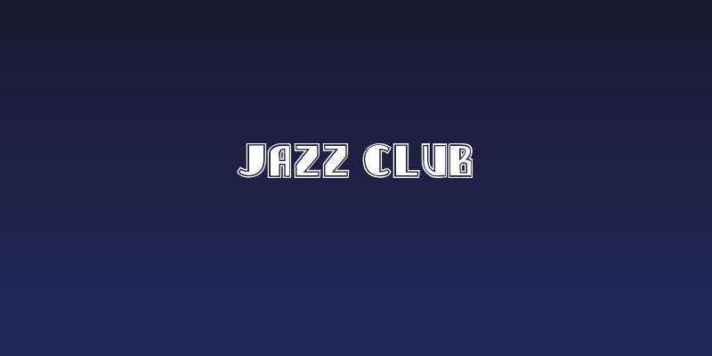 Jazz Club Social Header
