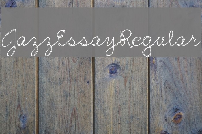 Jazz Essay Regular Font examples