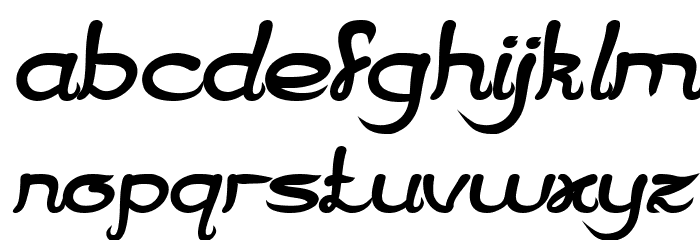 Jazz Music Bold Italic Font LOWERCASE