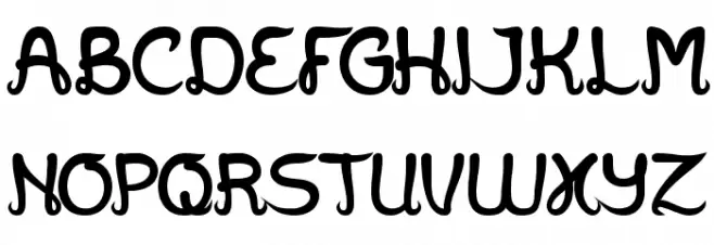 Jazz Music Bold Font Litere mari
