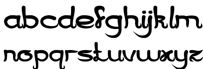 Jazz Music Bold Font LOWERCASE