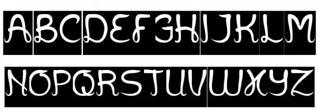 Jazz Music-Inverse Schriftart Groß
