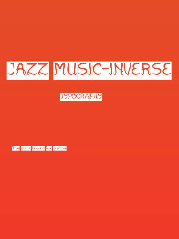 Jazz Music-Inverse Poster