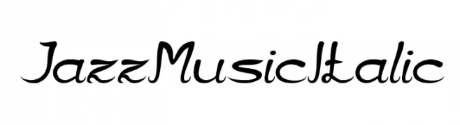 Jazz Music Italic  Fuentes Gratis Descargar