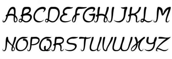 Jazz Music Italic Caratteri MAIUSCOLE
