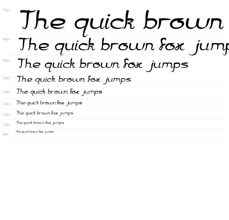 Jazz Music Italic Waterfall