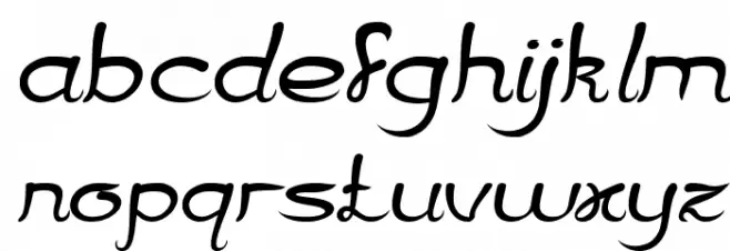 Jazz Music Italic フォント 小文字
