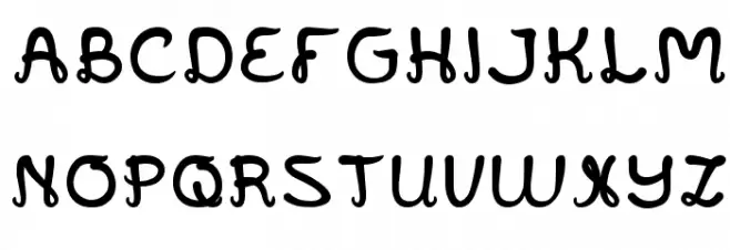 Jazz Music Font UPPERCASE