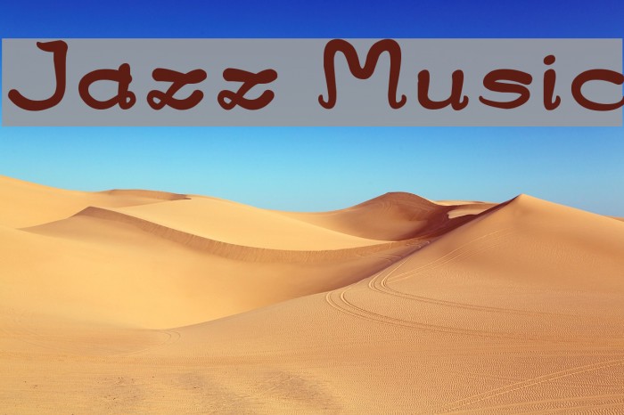 Jazz Music Font examples
