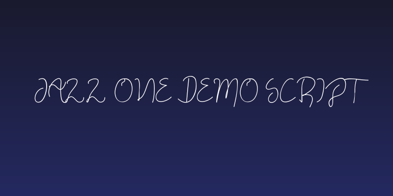 Jazz One Demo Script Social Header