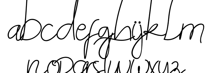 Jazz One Demo Script Font LOWERCASE