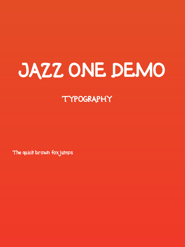 Jazz One Demo Poster