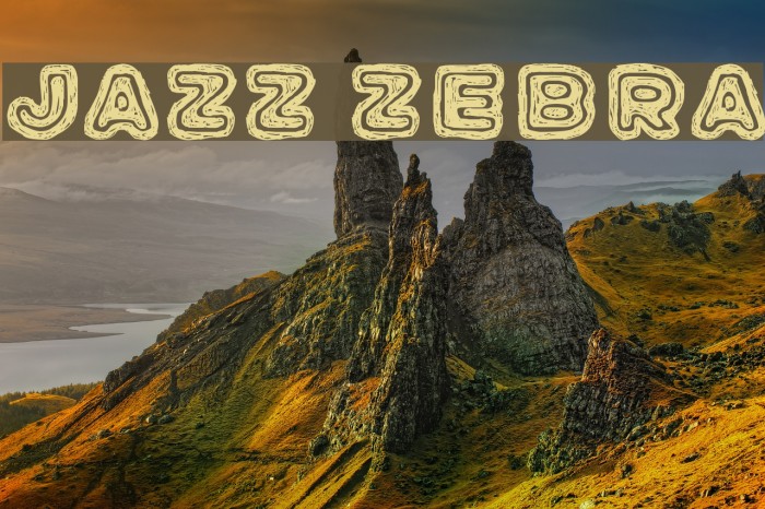 Jazz Zebra Font examples