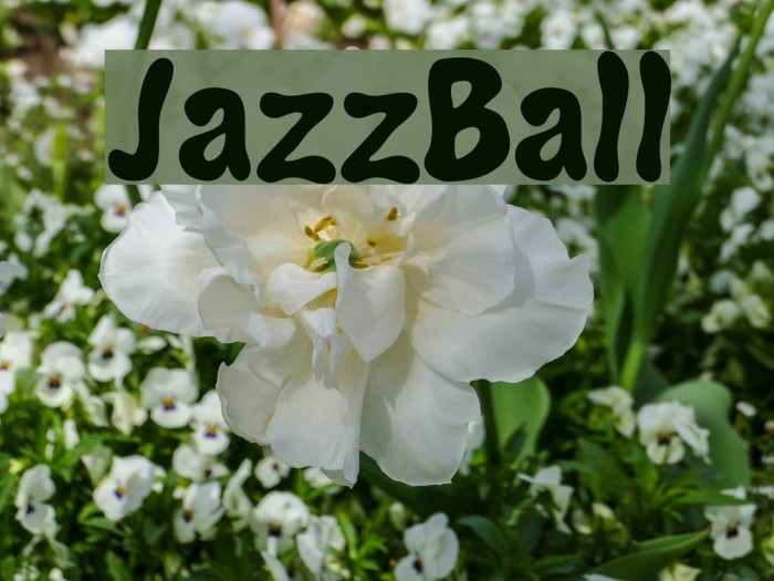 JazzBall Font examples