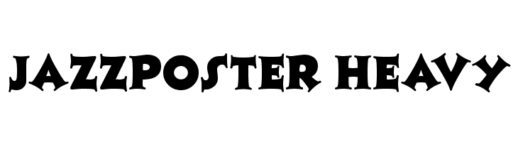 JazzPoster Heavy Font