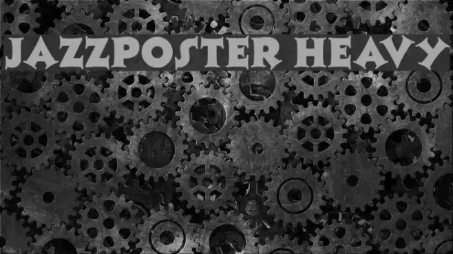 JazzPoster Heavy Font examples