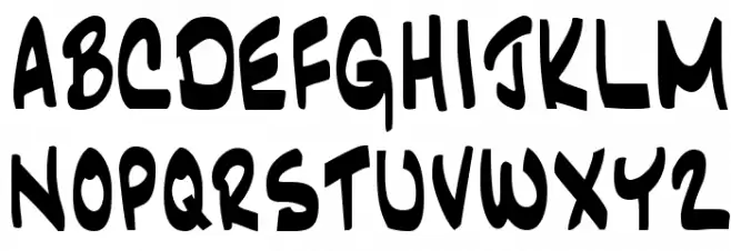 JazzText Regular Шрифта ВЕРХНИЙ