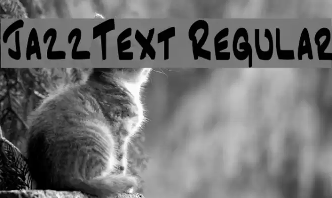 JazzText Regular Schriftart examples