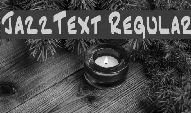 JazzText Regular Schriftart examples