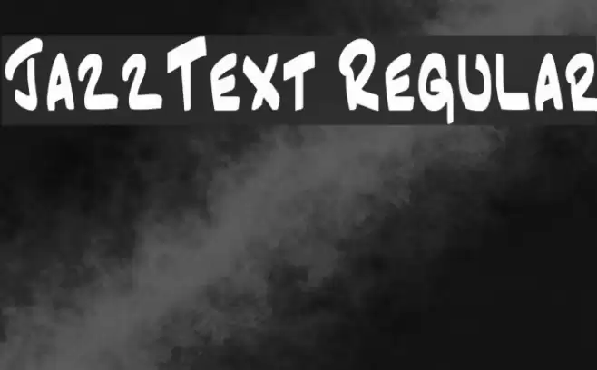 JazzText Regular Schriftart examples