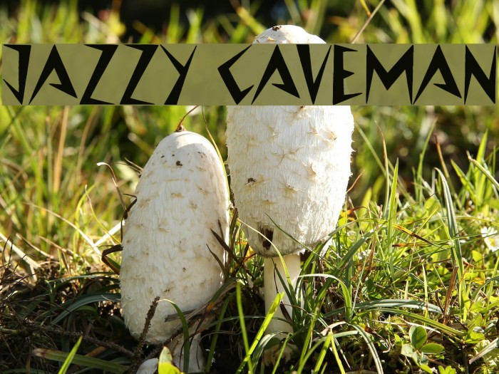 Jazzy Caveman Font examples