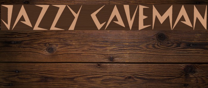 Jazzy Caveman Font examples