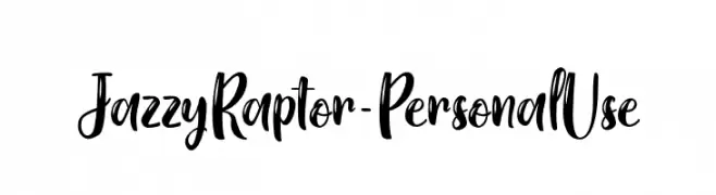 Jazzy Raptor - Personal Use  font caratteri gratis