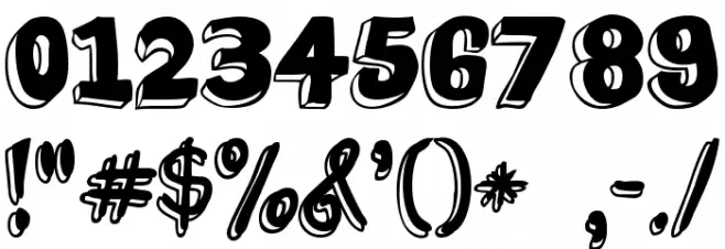 jabjai Heavy Font OTHER CHARS