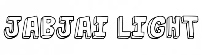 jabjai Light  Frei Schriftart Herunterladen