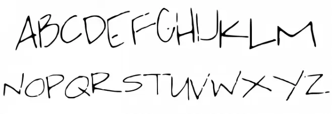 jackishandwriting Шрифта ВЕРХНИЙ