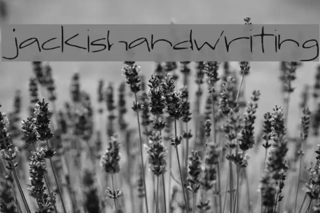jackishandwriting Font examples