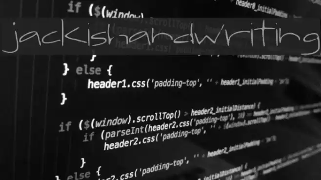 jackishandwriting Font examples