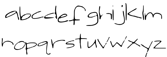jackishandwriting Font LOWERCASE