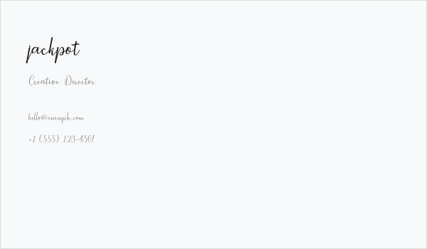 jackpot Business Card