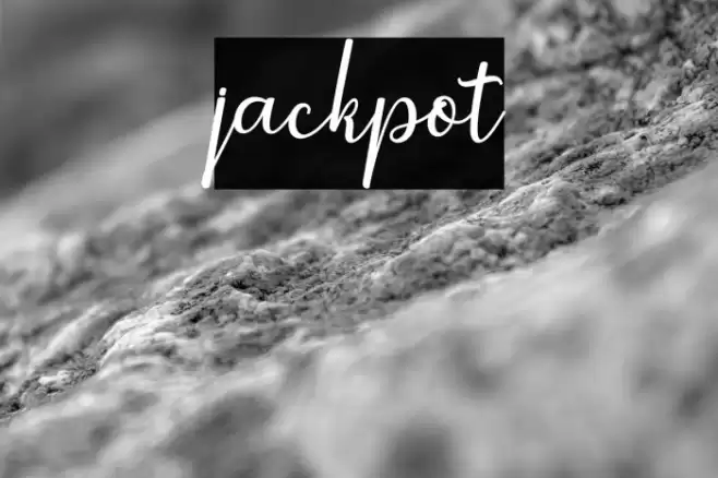 jackpot Font examples