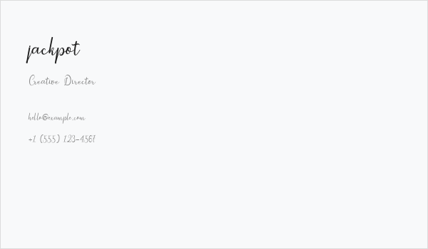 jackpot Business Card