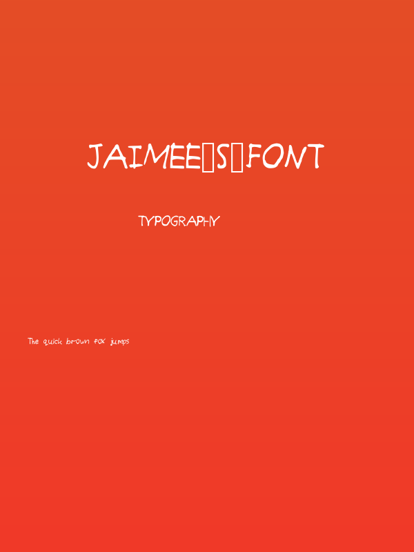 jaimee_s_Font Poster
