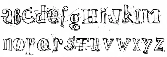 jamaistevie Font Litere mari