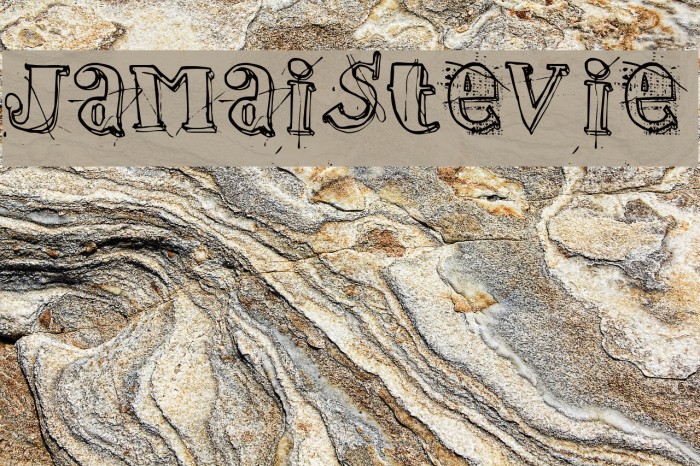 jamaistevie Font examples