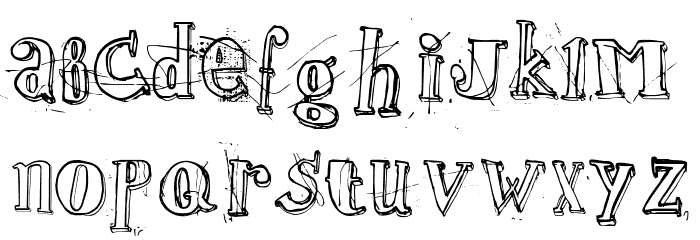 jamaistevie Font LOWERCASE