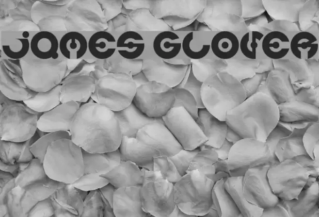 james glover Шрифта examples
